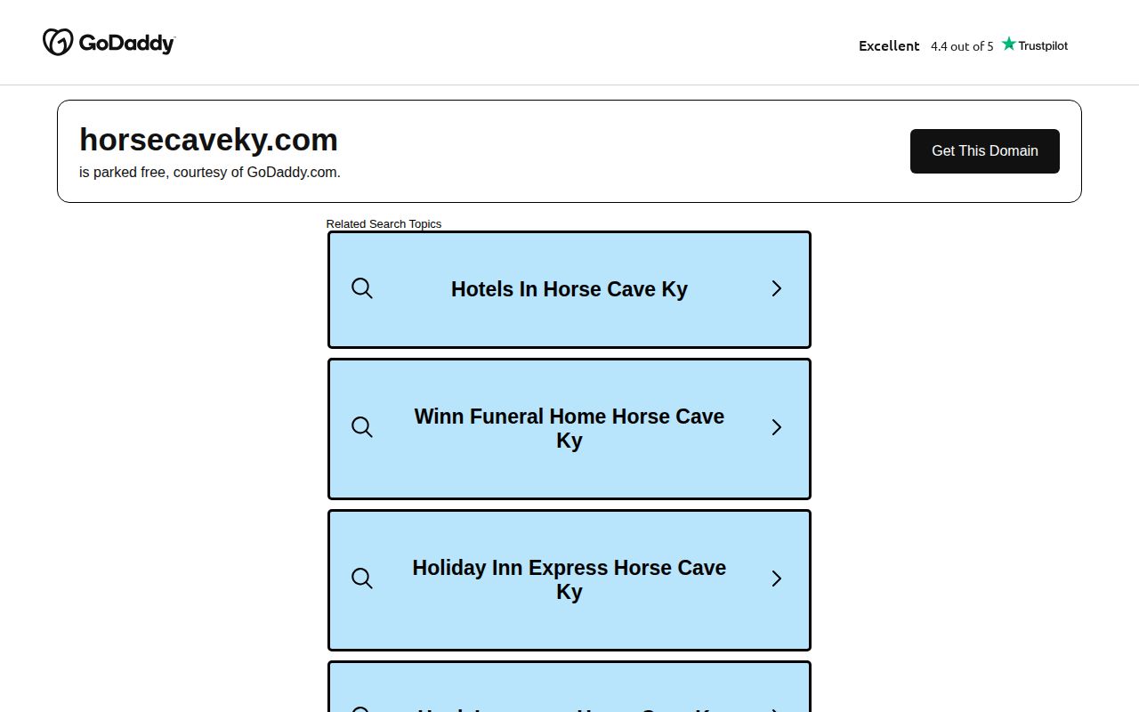 Official Horse Cave city website checked for municipal police and arrest information